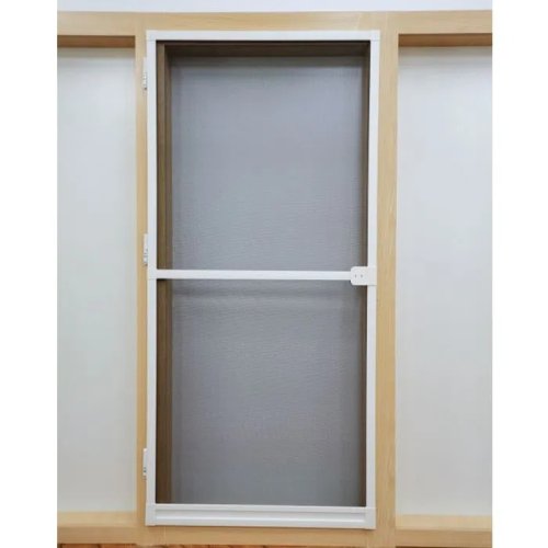 White Hinged Screen Door Max Size 120cmx240cm Size Cuttable