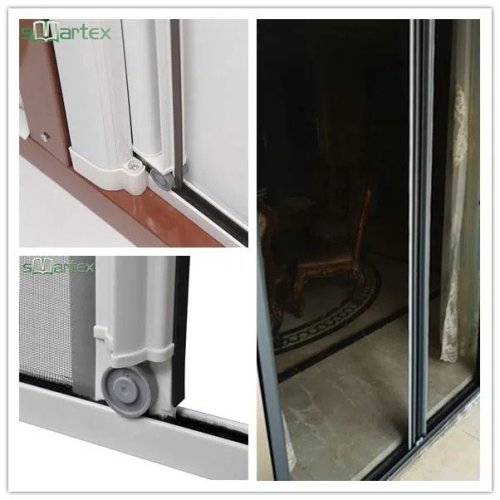 Clamp Mounting Retractabble Screen Door No Need Screws