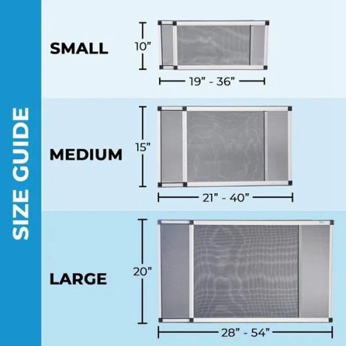Expandable Window Screen - Horizontal (15in H X 21in - 40in W)