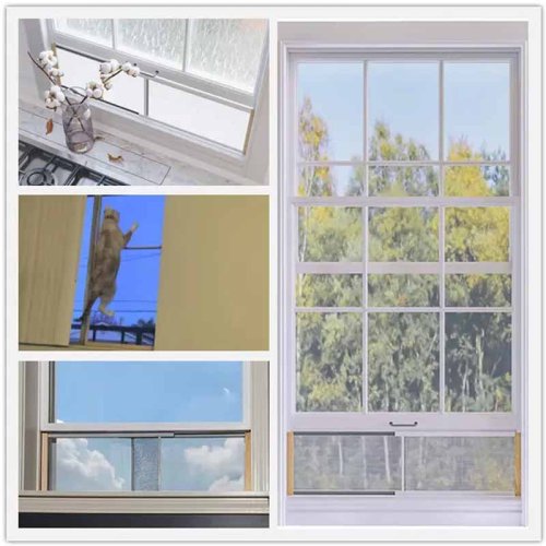 Expandable window screen wood frame pet resistant
