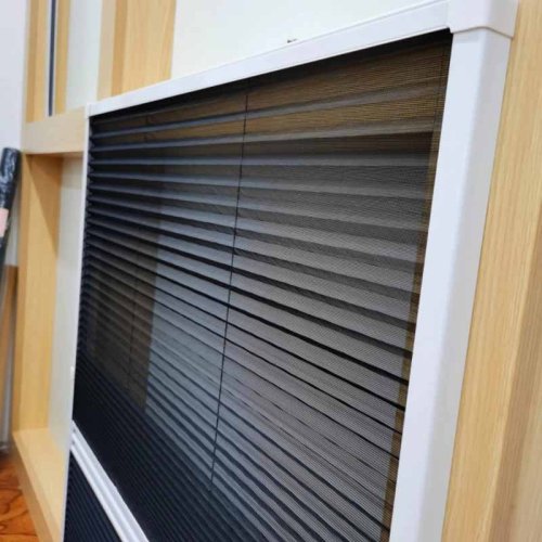 Dural function pleated screen window - retractable screens