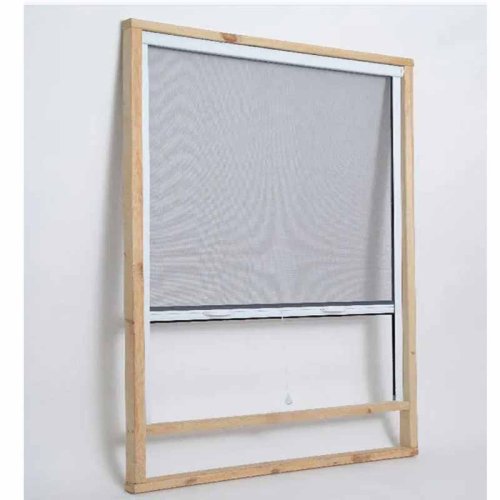 High visibility retractable screen window mosquito screen roll
