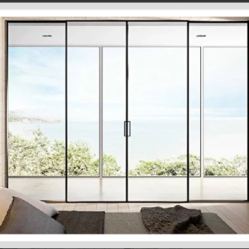 Slim Frame Glass Sliding Aluminum Doors