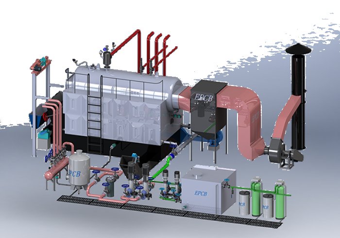 Single Drum Chain Grate Coal Fired Hot Water Boiler|EPCB