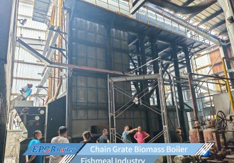 25T/h Biomass Fired Steam Boiler For Fishmeal Factory in China