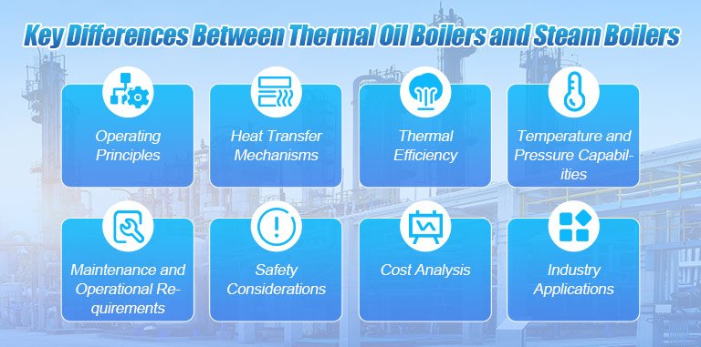 Key Differences Between Thermal Oil Boilers and Steam Boilers