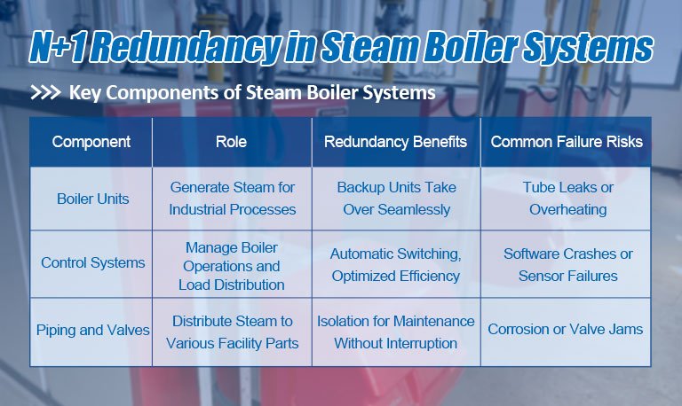 N+1 Redundancy in Steam Boiler Systems