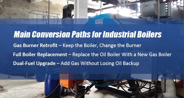Main Conversion Paths for Industrial Boilers