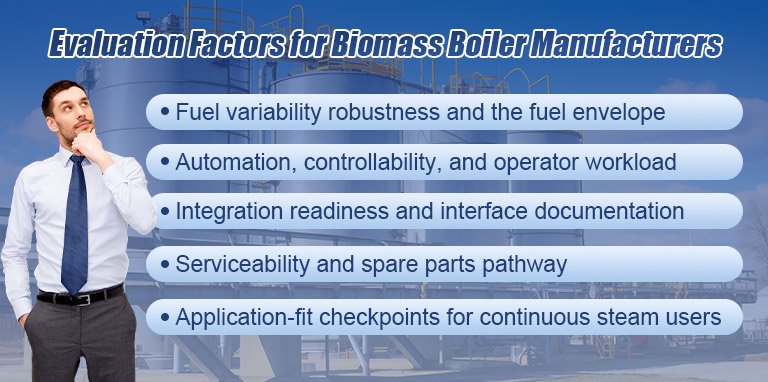 Evaluation Factors for Biomass Boiler Manufacturers