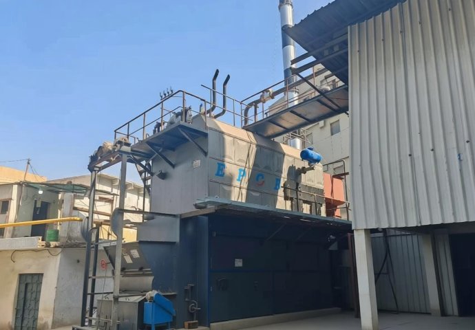 8 T/h Biomass-Fired Steam Boiler Applied in Textile Printing & Dyeing Industry in Pakistan