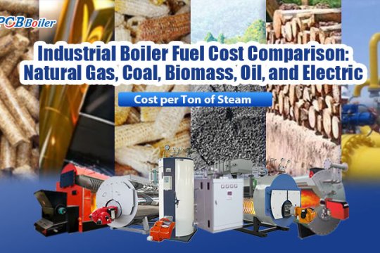 Industrial Boiler Fuel Cost Comparison: Natural Gas, Coal, Biomass, Oil, and Electric — Cost per Ton of Steam