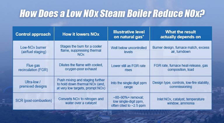 How Does a Low NOx Steam Boiler Reduce NOx?