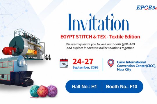 EPCB Boiler to Exhibit at EGYPT STITCH & TEX EXPO 2026 in Egypt