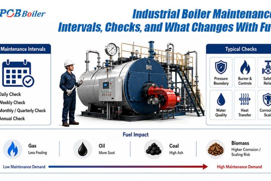 Industrial Boiler Maintenance: Intervals, Checks, and What Changes With Fuel