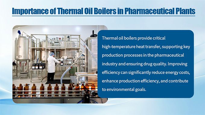 improve the efficiency of thermal oil boilers in pharmaceutical plants