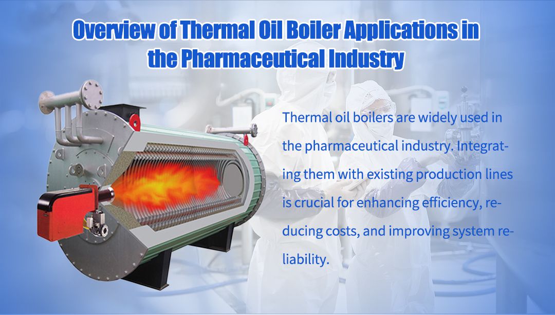 Overview of thermal oil boiler applications in the pharmaceutical industry, focusing on temperature control, efficiency, and integration with production lines