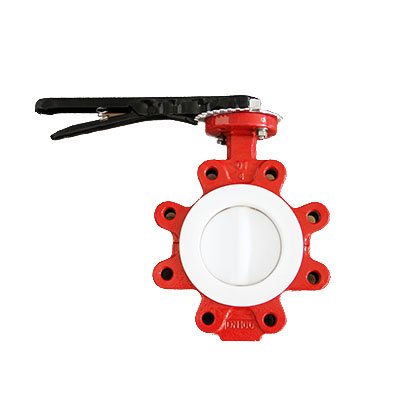 BFV06-PTFE PTFE Lined Split Body Butterfly Valve