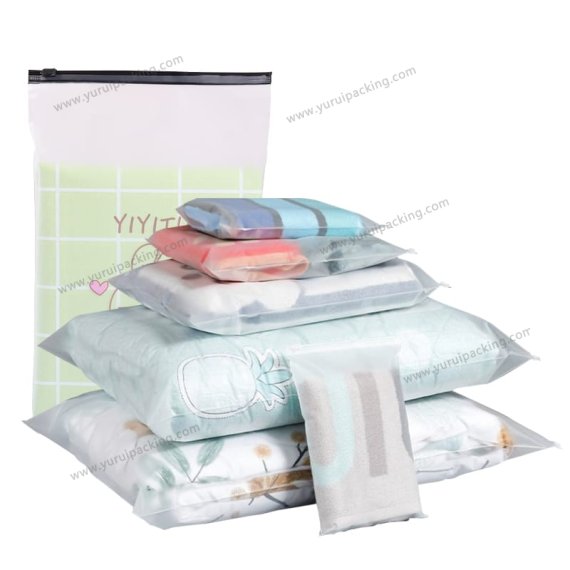 禹瑞定制塑料服装鞋饰品磨砂滑块袋