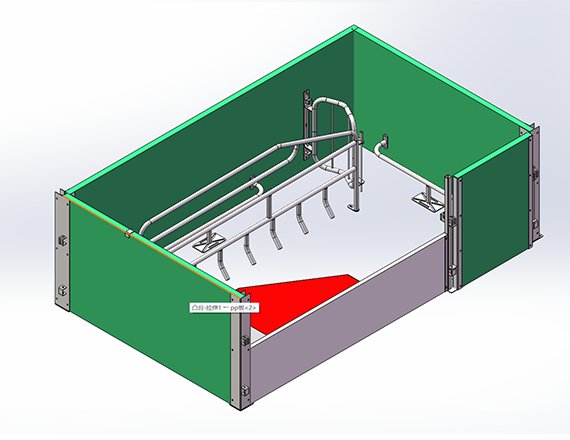 2025 New Style Welfare Farrowing Crate for Pig Farm