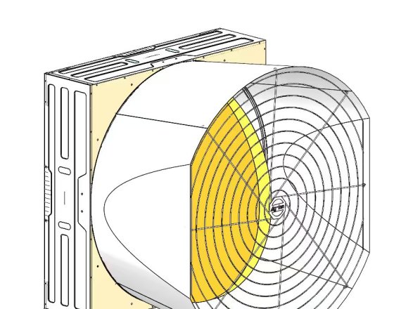 High Tech QY50  Industrial Ventilation Fan for Poultry Farm Climate Control