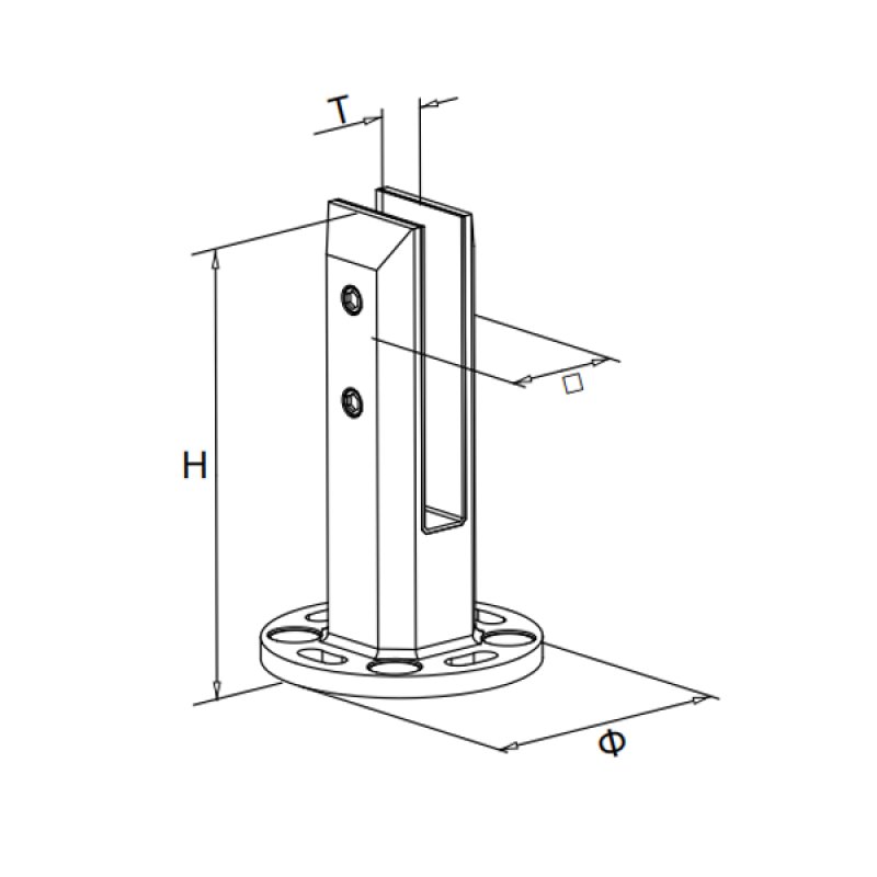 Square Spigot With Round Base