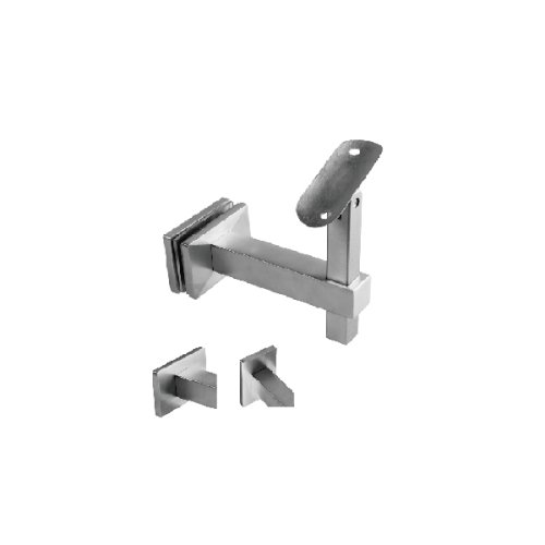 ADJUSTABLE HANDRAIL GLASS BRACKET-SQUARE LINE