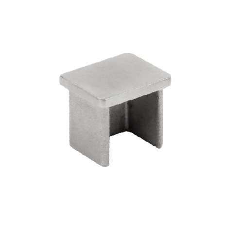 FLAT END CAP FOR RECTANGULAR SLOT TUBE
