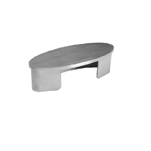 FLAT END CAP FOR OVAL SLOT TUBE