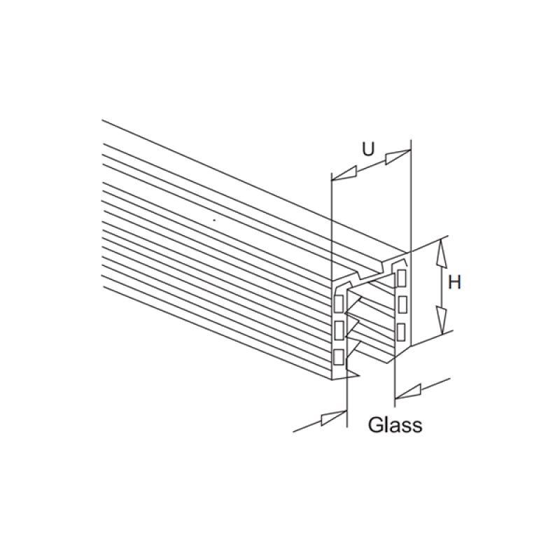 Rubber For Oval Slot Tube