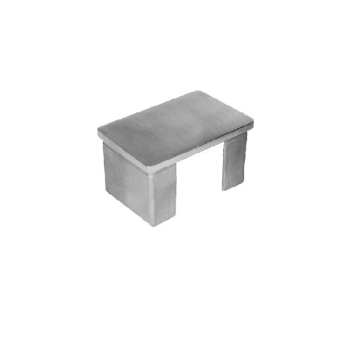 FLAT END CAP FOR RECTANGULAR SLOT TUBE