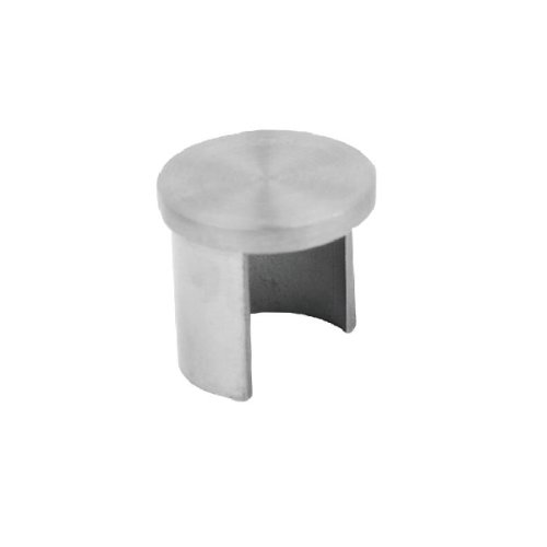 FLAT END CAP FOR ROUND SLOT TUBE