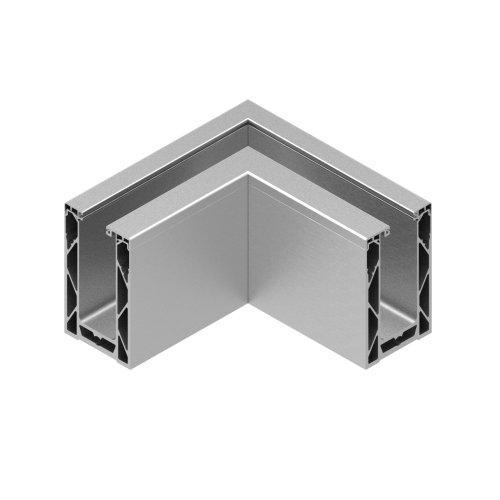 ALU46 LIGHT DUTY OUTER CORNER WITH CLADDING - TOP MOUNT