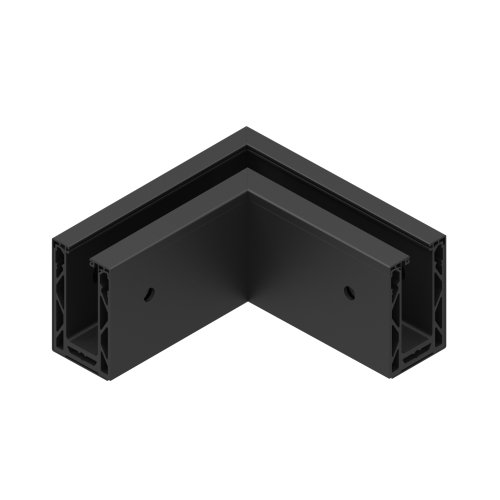 ALU36 OUTER CORNER WITH CLADDING - FASCIA MOUNT