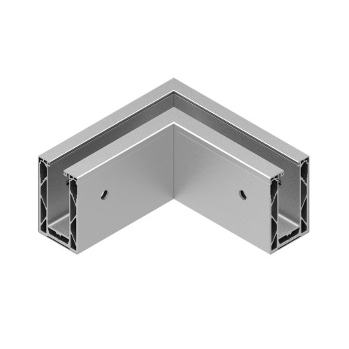 ALU46 LIGHT DUTY OUTER CORNER WITH CLADDING - FASCIA MOUNT