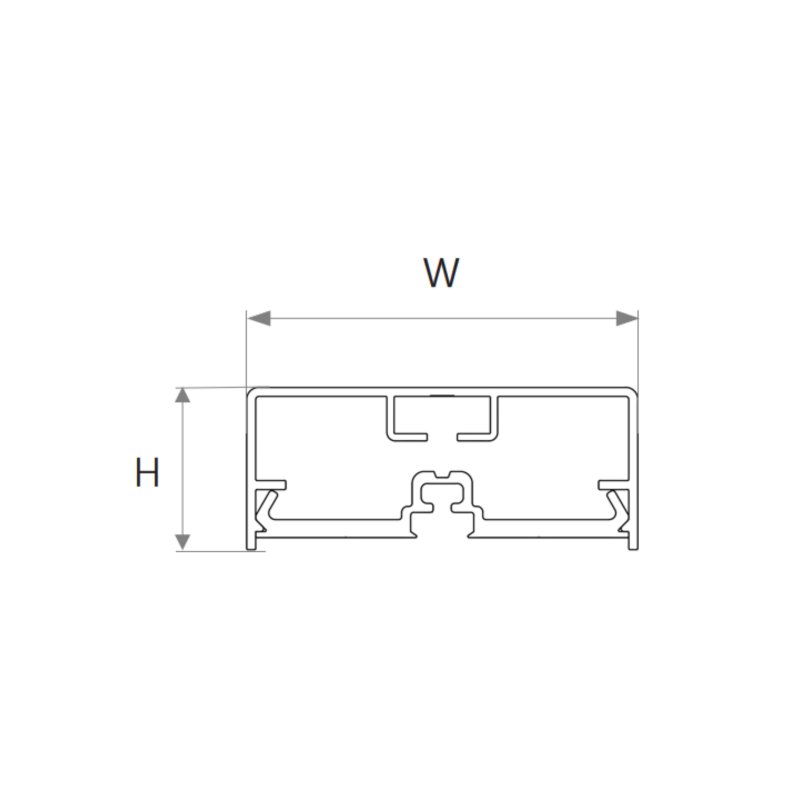 ALUMINUM LED RECTANGULAR HANDRAIL