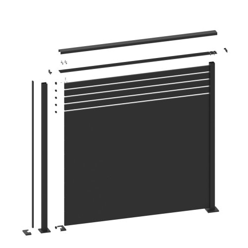 ALU PRIVACY FENCING - B TYPE