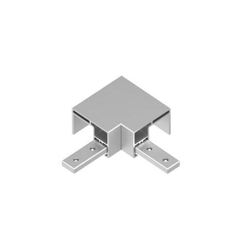LED ALUMINUM RECTANGULAR SLOT CAPRAIL - OUTER CONNECTOR