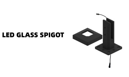 NEW LED SQUARE SPIGOT - TOP MOUNT