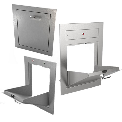QDCE UL Fire-Rated Stainless Steel Trash Chute Intake Doors