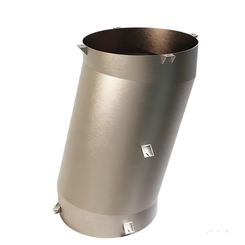 QDCE Heavy-Duty Stainless Steel Offset Chute With Garbage Chute