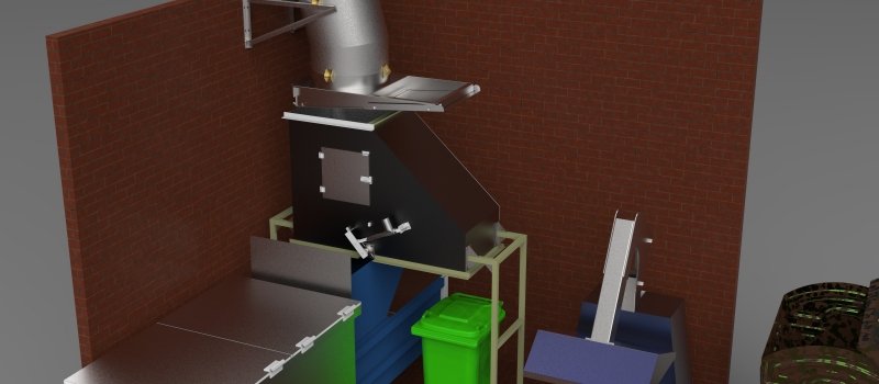 trash chute building