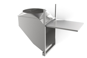 img 16-gauge stainless steel for a trash chute