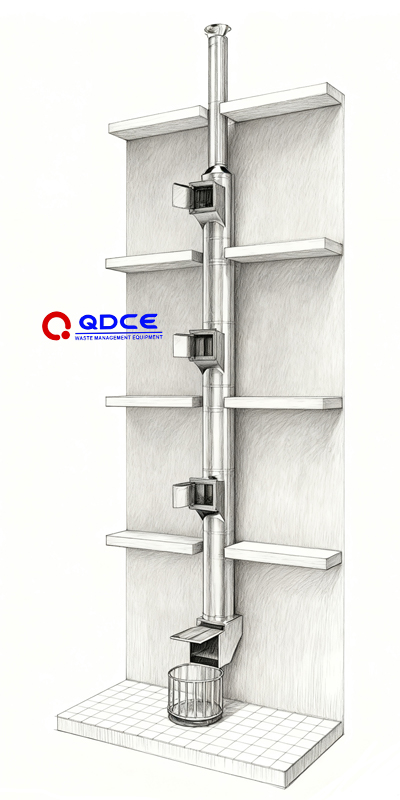 img QDCE INTELLIGENT TRASH CHUTE SYSTEM PRODUCT
