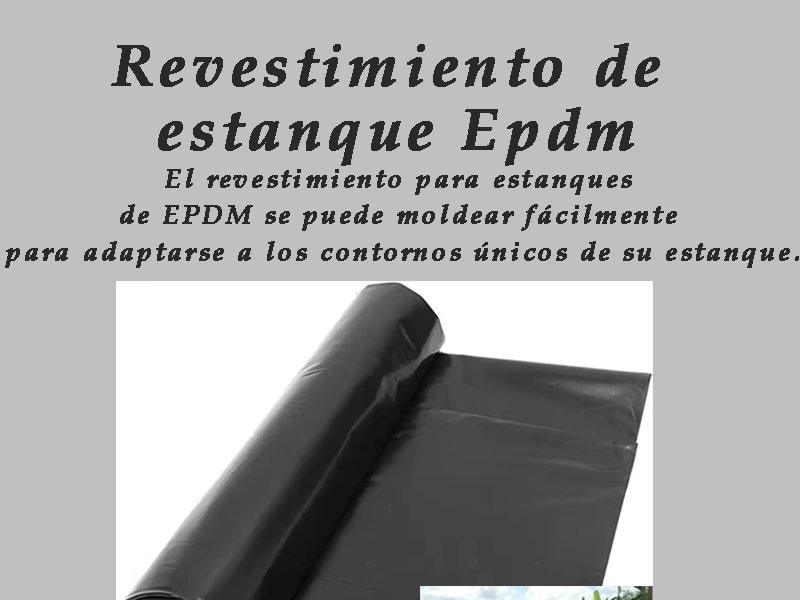 Membrana de caucho EPDM para revestimientos de estanques de