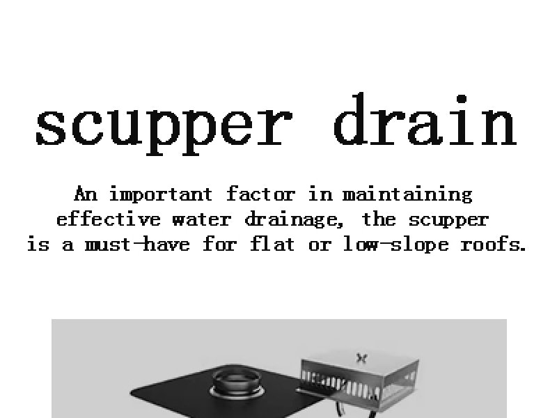 stainless steel scupper drain