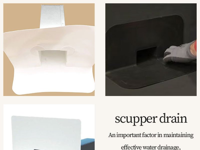 scupper drains for flat roofs