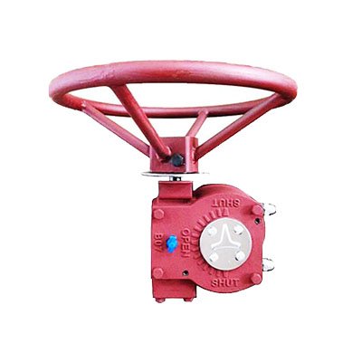 Outlet worm gear head