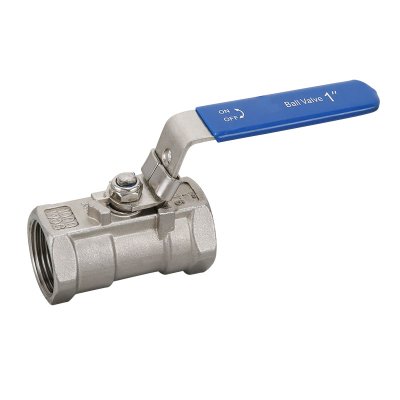 One piece ball valve