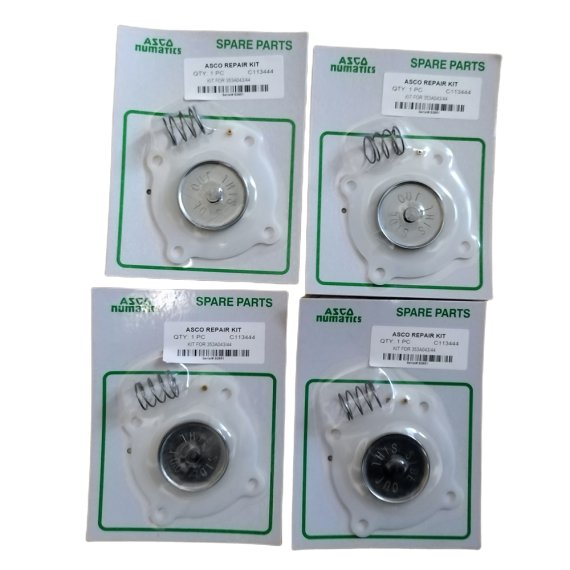 Produktbild von Ersatz-Membran-Set Für ASCO Impulsventile C113443 / C113444 – ¾ Und 1 Zoll, Inkl. Feder