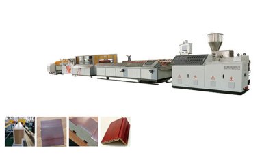 Línea de extrusión de perfiles de PVC WPC